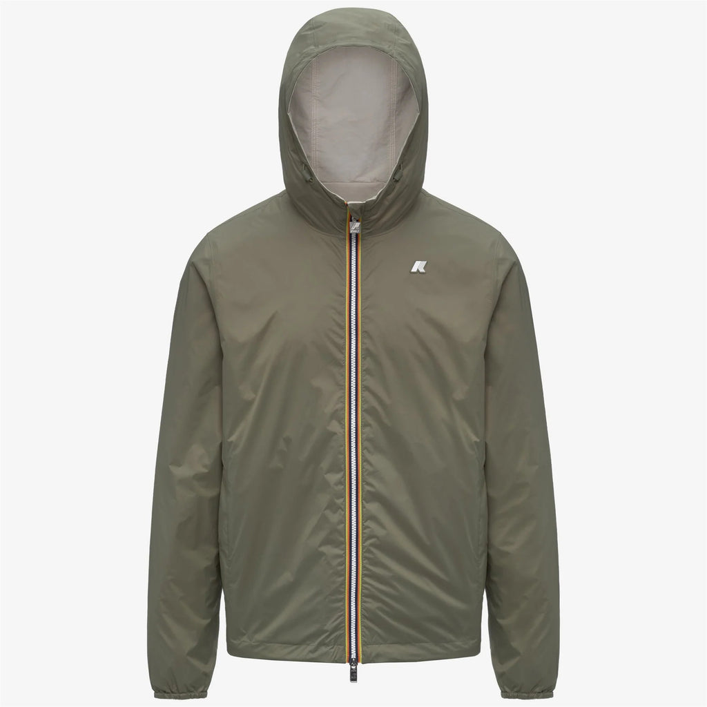 K-way JAKE COTTON REVERSIBLEBEIGE LT-GREEN LICHEN
