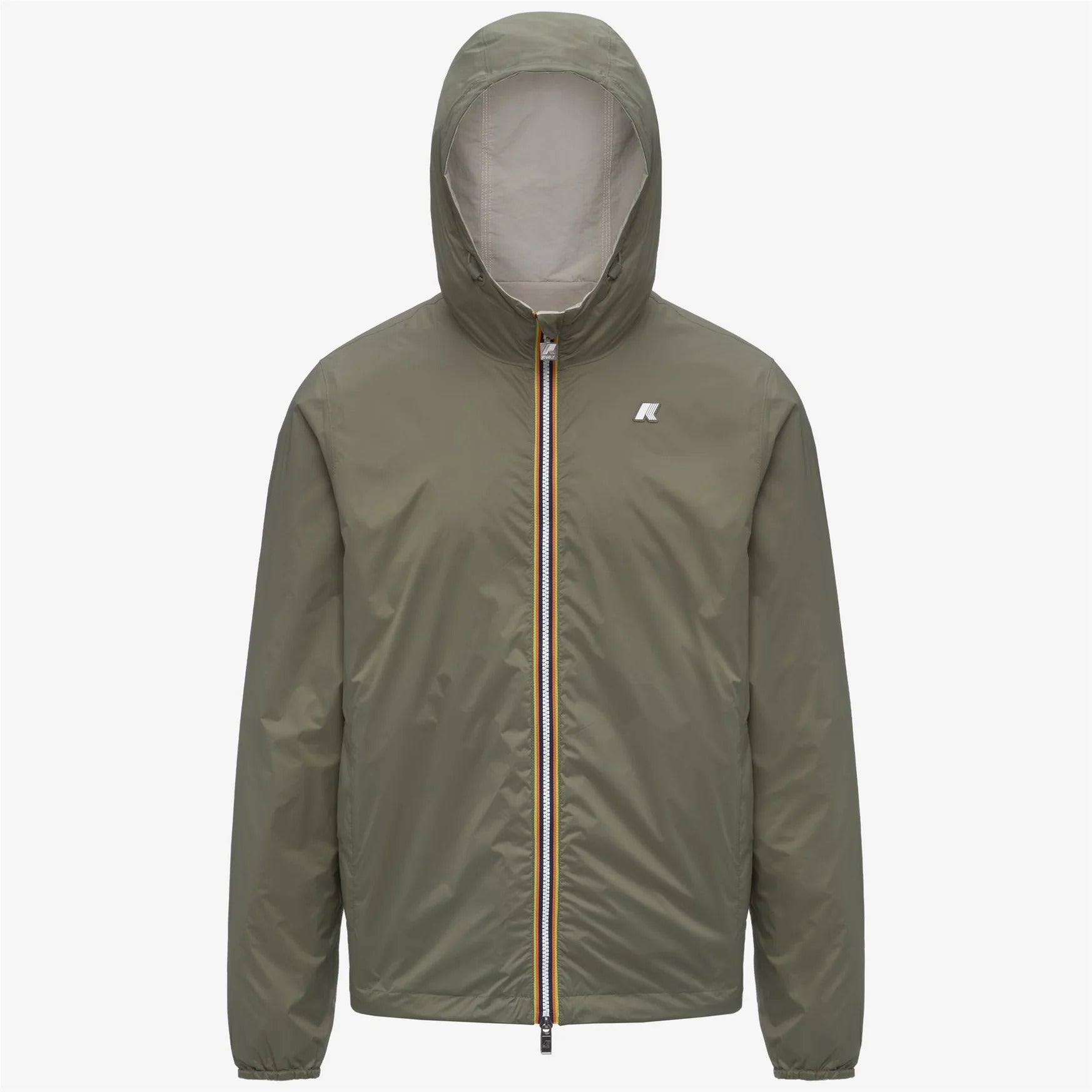 K-way JAKE COTTON REVERSIBLEBEIGE LT-GREEN LICHEN