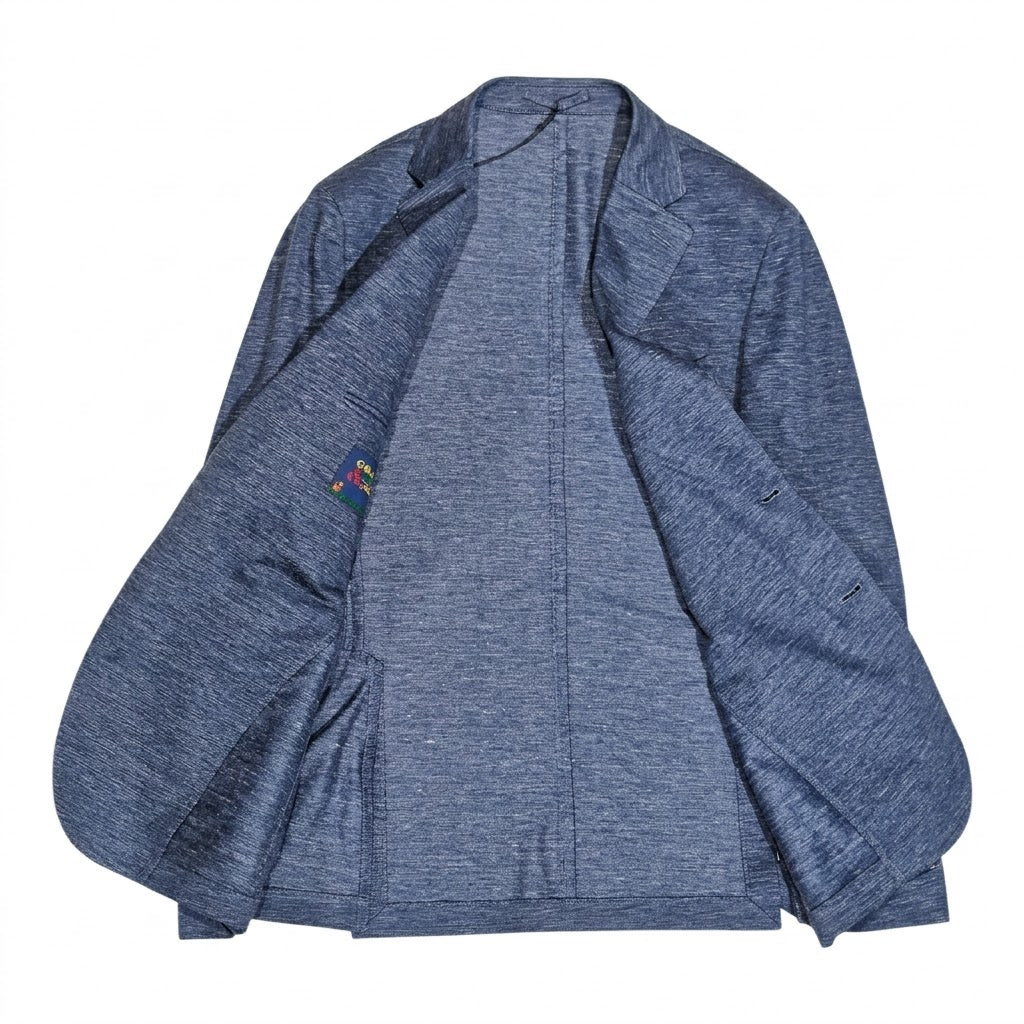 Giacca Golf by Montanelli Jersey misto Lino e Cotone