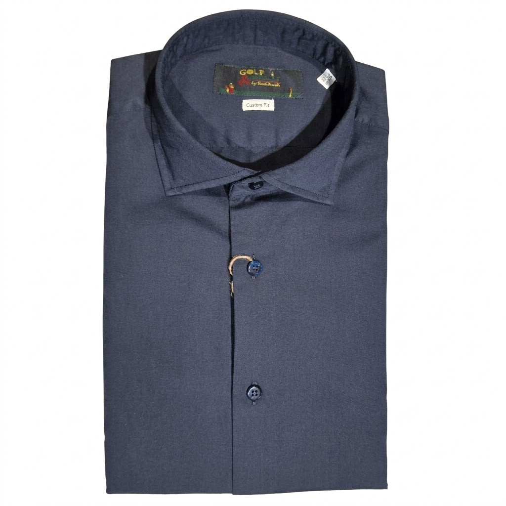 Camicia Golf by Montanelli twill puro cotone