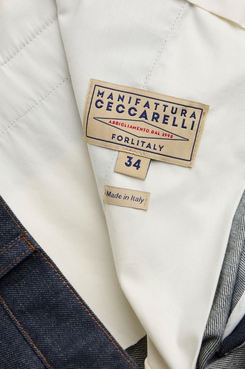 Manifattura Ceccarelli Denim New Chino Pants con Pinces 6537-CD