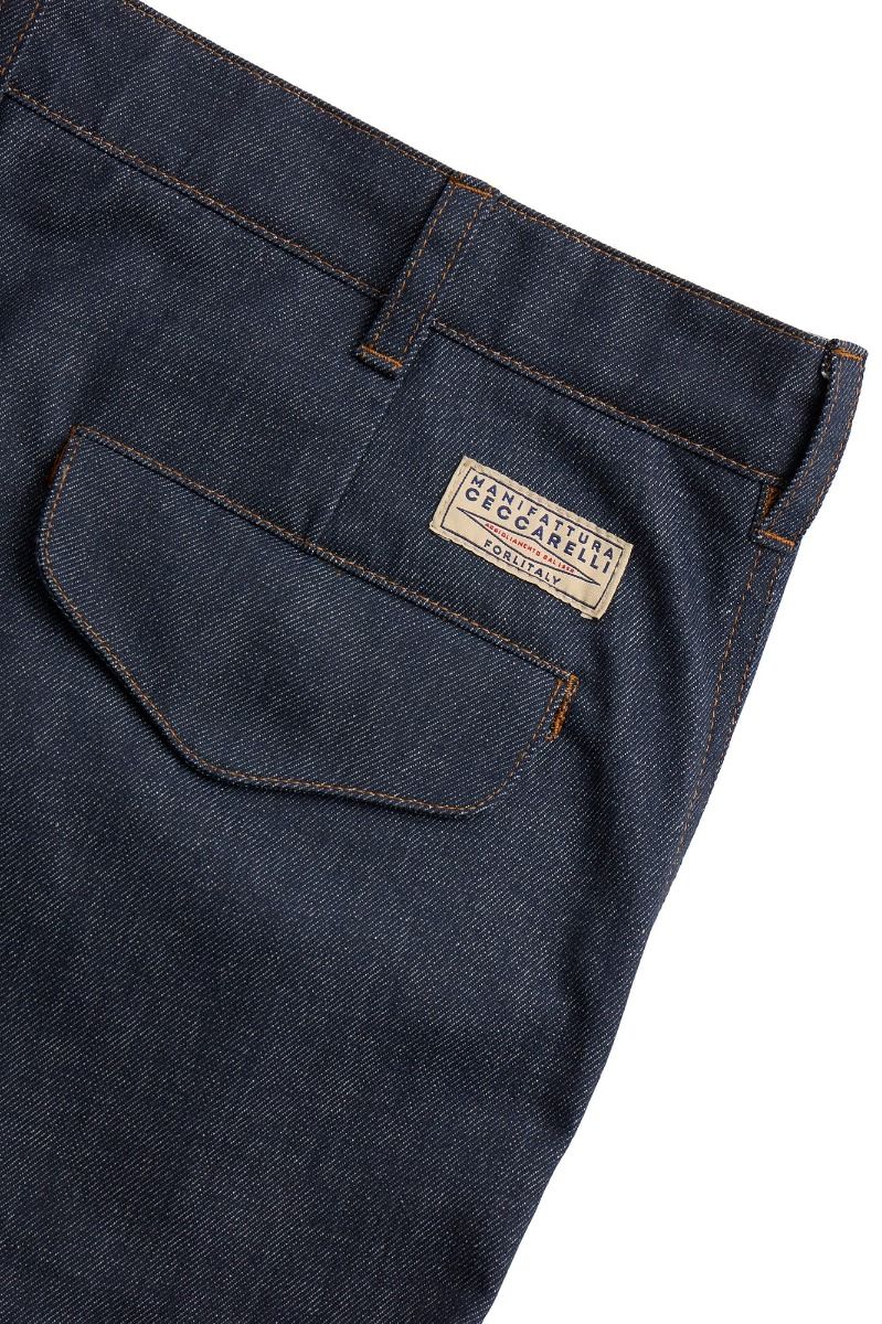 Manifattura Ceccarelli Denim New Chino Pants con Pinces 6537-CD